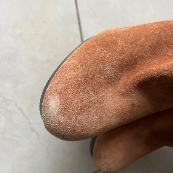 MK Burnt Cinnamon Suede Slouch Boots - Picture 7 of 11